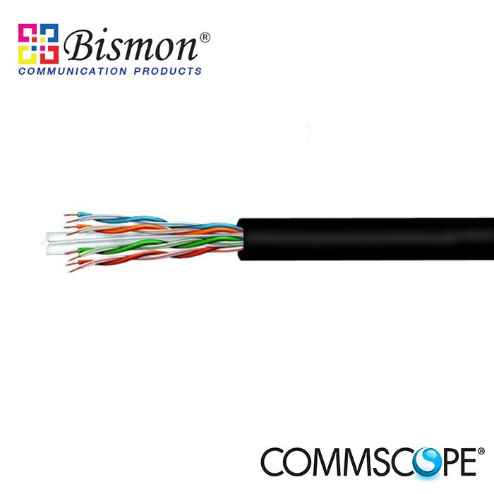Commscope-UTP-Cat6-outdoor-cable-black-jacket-ชนิดใช้ภายนอกอาคาร
